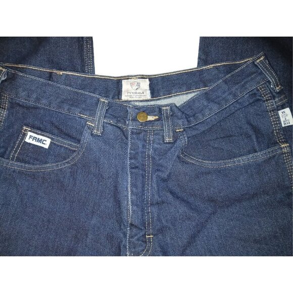 TYNDALE Men’s Broken-In Relaxed Flame-Resistant Arc Rated Jeans 33x33 F290T - Picture 2 of 10